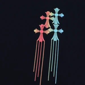 Chrome Hearts Multicolor Reben Style Cross Tee view 4