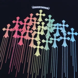 Chrome Hearts Multicolor Reben Style Cross Tee view 3