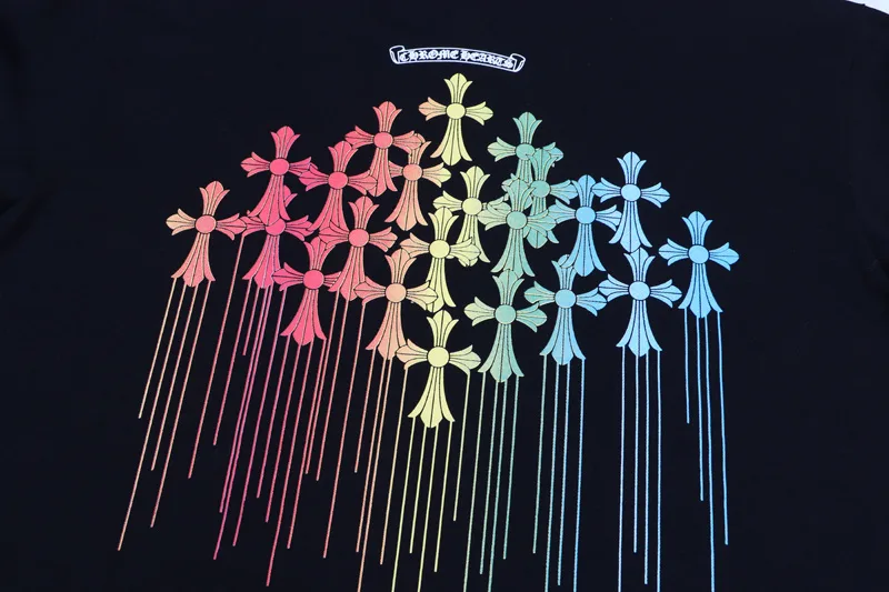 Chrome Hearts Multicolor Reben Style Cross Tee view 3