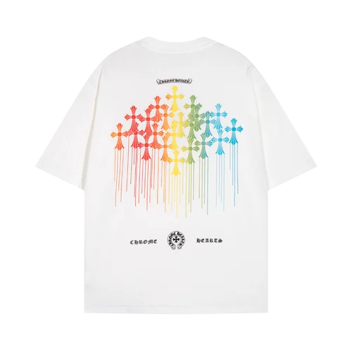 Chrome Hearts Multicolor Reben Style Cross Tee