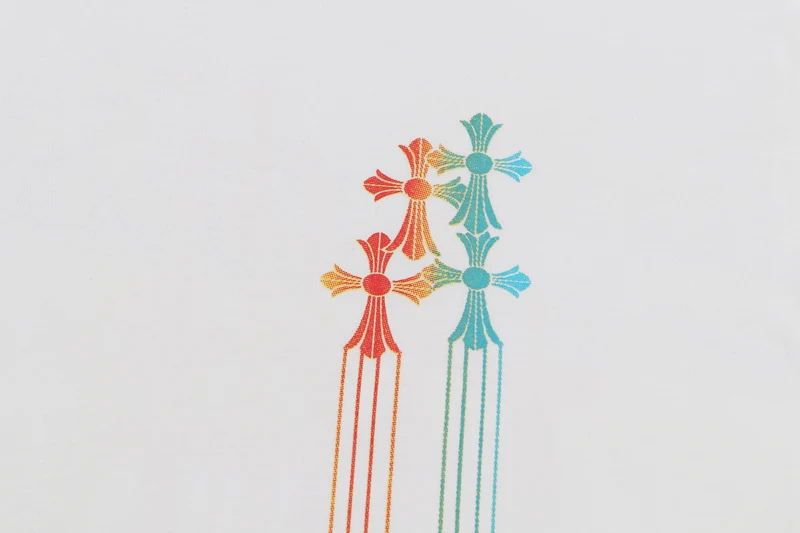 Chrome Hearts Multicolor Reben Style Cross Tee view 3