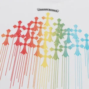 Chrome Hearts Multicolor Reben Style Cross Tee view 4