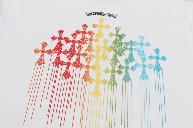 Chrome Hearts Multicolor Reben Style Cross Tee view 4