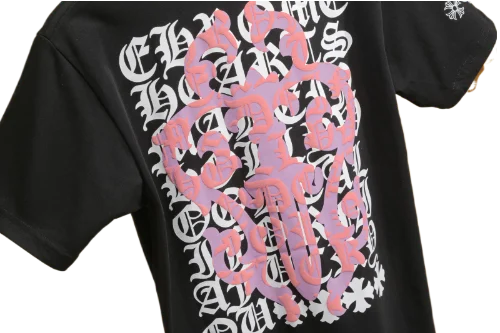 Chrome Hearts Dagger Logo Black Drop Sleeve Tee view 3