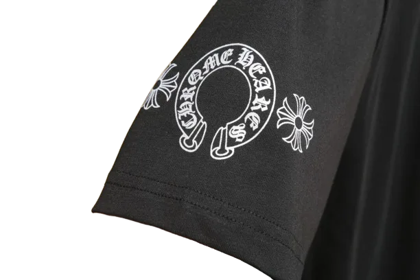 Chrome Hearts Dagger Logo Black Drop Sleeve Tee view 4