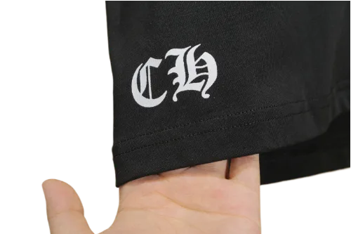 Chrome Hearts Dagger Logo Black Drop Sleeve Tee view 5