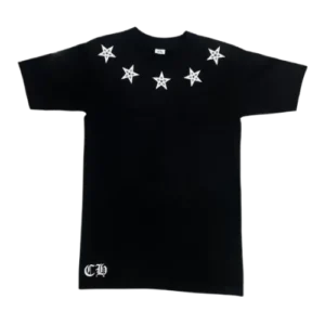 Chrome Hearts Pentagram 5 Star Black Tee