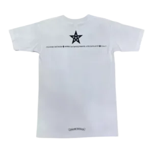 Chrome Hearts Black Pentagram 5 Star White Tee view 2