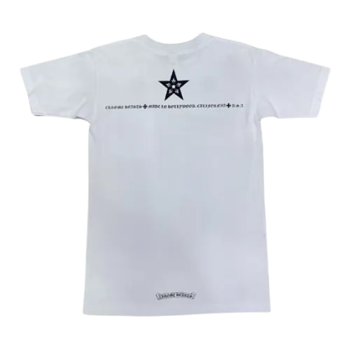 Chrome Hearts Black Pentagram 5 Star White Tee view 2