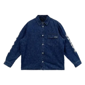 Chrome Hearts Blue Script Padded Denim Jacket