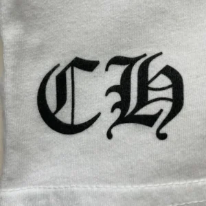 Cemetery Chrome Hearts Cross Red Horseshoe Tee White view 5