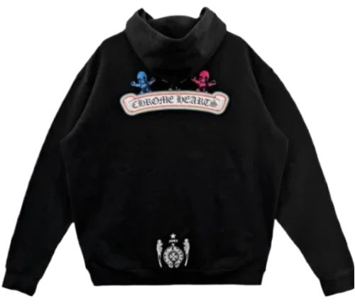 Chrome Hearts Colorful FOTI Skull Hooded Zip-Up Hoodie