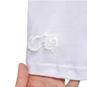 Stylish Chrome Hearts Pink Logo Drop Sleeve Tee view 3