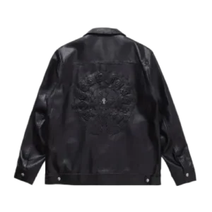 Cross leather Jacket 925 Silver | Chrome Hearts view 2