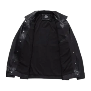 Cross leather Jacket 925 Silver | Chrome Hearts view 3