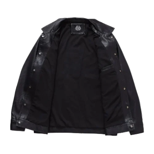 Cross leather Jacket 925 Silver | Chrome Hearts view 3
