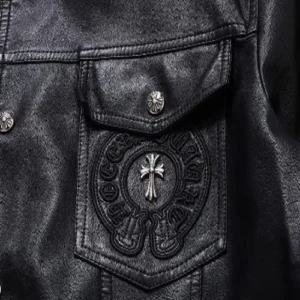 Cross leather Jacket 925 Silver | Chrome Hearts view 5