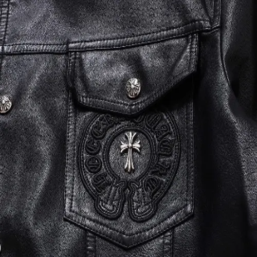 Cross leather Jacket 925 Silver | Chrome Hearts view 5