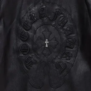 Cross leather Jacket 925 Silver | Chrome Hearts view 6