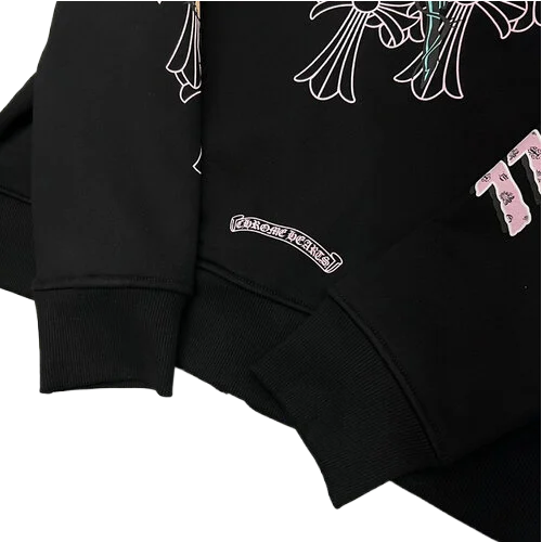 Chrome Hearts Deadly Doll Cemetery Crosses Hoodie view 4