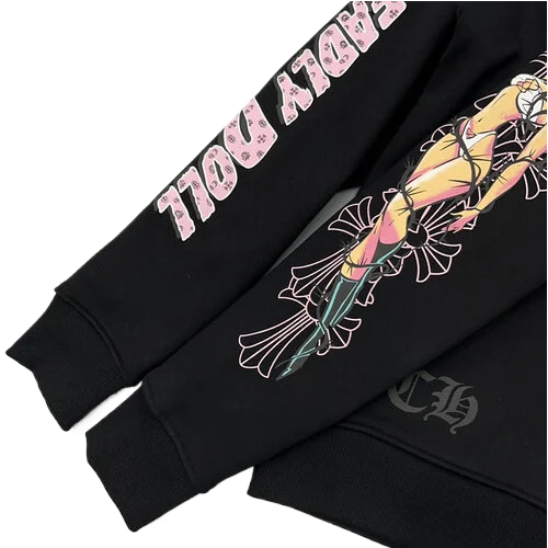 Chrome Hearts Deadly Doll Cemetery Crosses Hoodie view 5