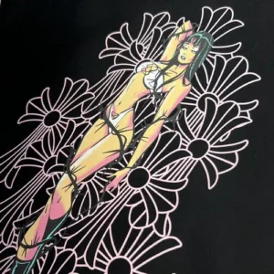 Chrome Hearts Deadly Doll Cemetery Crosses Hoodie view 6