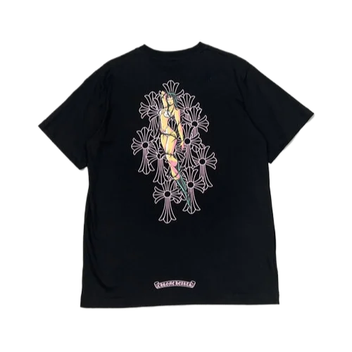 Chrome Hearts Deadly Doll Cemetery Crosses Tee