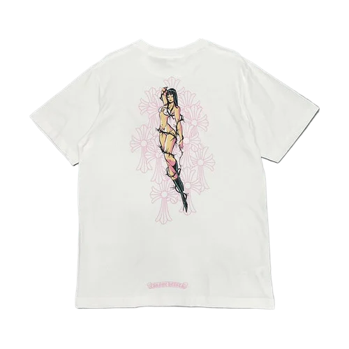 Chrome Hearts Deadly Doll Cemetery Cross T-Shirt