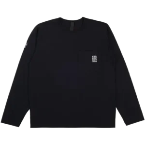 Chrome Hearts Embroidered Pocket Long Sleeve Black Tee