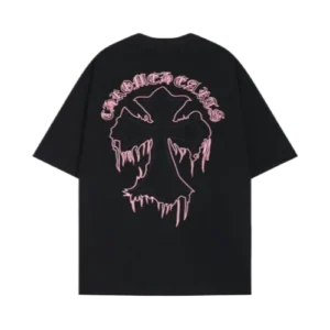Chrome Hearts Embroidery Cross Patch Black T-Shirt
