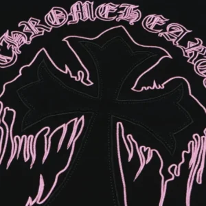 Chrome Hearts Embroidery Cross Patch Black T-Shirt view 3