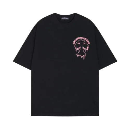 Chrome Hearts Embroidery Cross Patch Black T-Shirt view 2