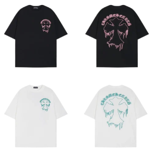 Chrome Hearts Embroidery Cross Patch White T-Shirt view 4