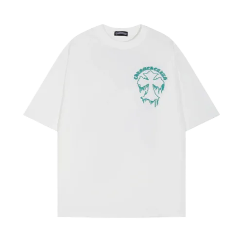 Chrome Hearts Embroidery Cross Patch White T-Shirt view 2