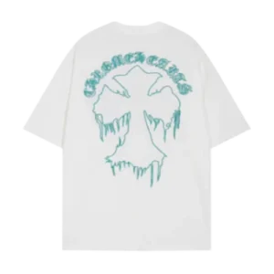 Chrome Hearts Embroidery Cross Patch White T-Shirt