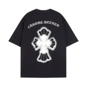 Chrome Hearts Embroidery Leather Cross Patch T-Shirt