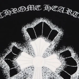 Chrome Hearts Embroidery Leather Cross Patch T-Shirt view 3