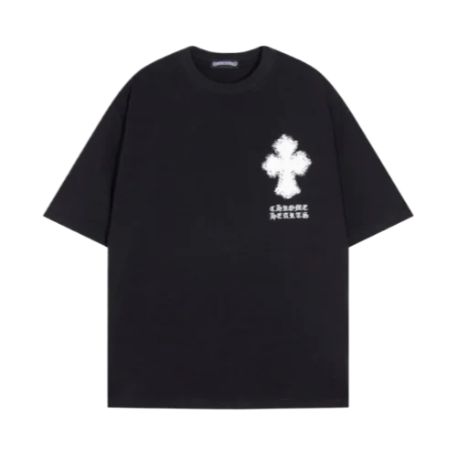 Chrome Hearts Embroidery Leather Cross Patch T-Shirt view 2