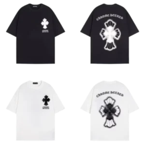 Chrome Hearts Embroidery Leather Cross Patch T-Shirt view 5