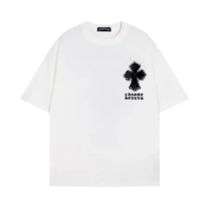 Chrome Hearts Embroidery Leather Cross Patch T-Shirt view 2