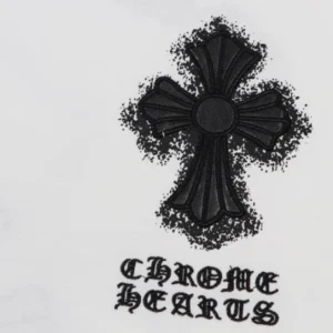 Chrome Hearts Embroidery Leather Cross Patch T-Shirt view 3