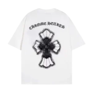 Chrome Hearts Embroidery Leather Cross Patch T-Shirt