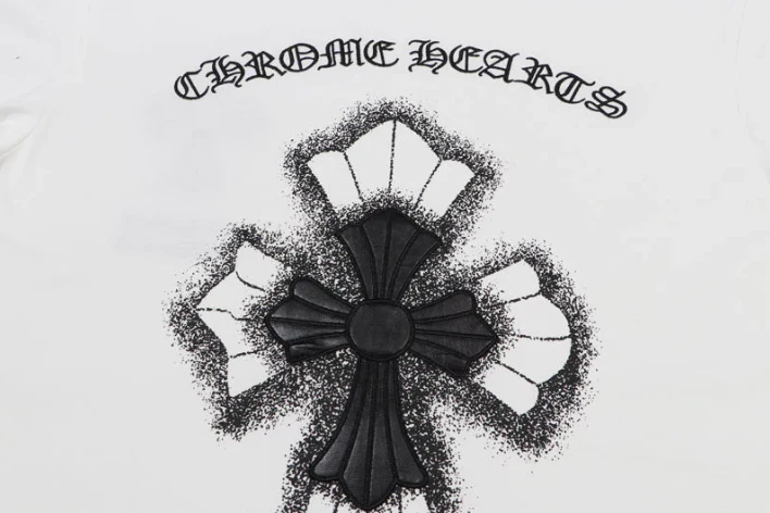 Chrome Hearts Embroidery Leather Cross Patch T-Shirt view 4