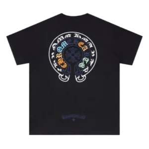 Chrome Hearts 3 to 4 Color Embroidery Logo Black T-Shirt