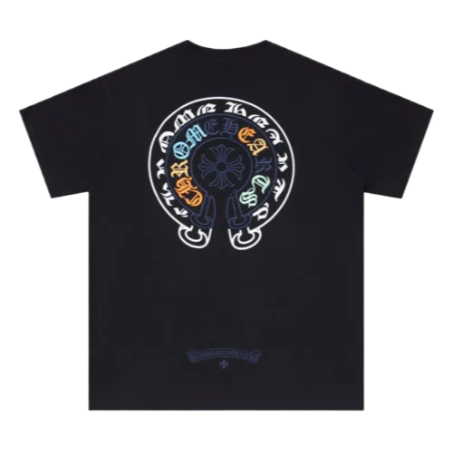 Chrome Hearts 3 to 4 Color Embroidery Logo Black T-Shirt