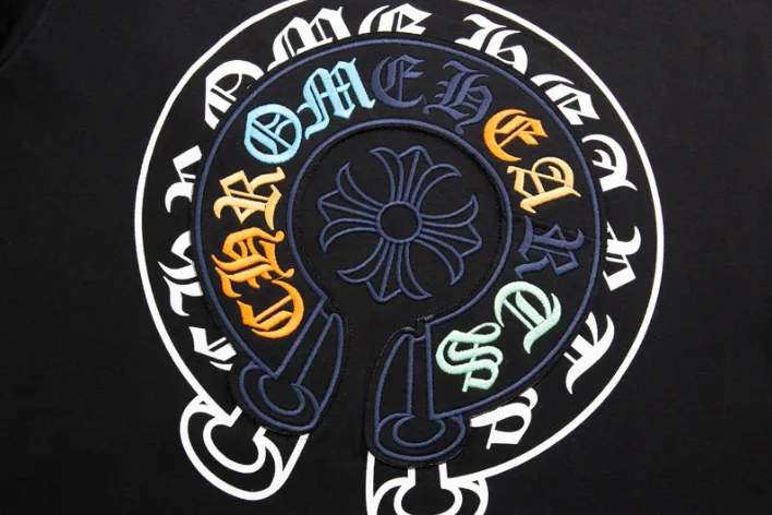 Chrome Hearts 3 to 4 Color Embroidery Logo Black T-Shirt view 3