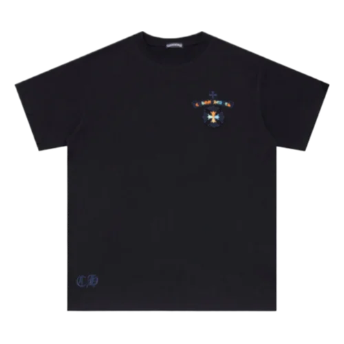 Chrome Hearts 3 to 4 Color Embroidery Logo Black T-Shirt view 2