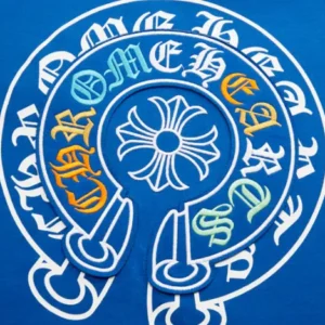 Chrome Hearts Multicolor Embroidery Logo Blue T-Shirt view 3