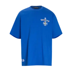 Chrome Hearts Multicolor Embroidery Logo Blue T-Shirt view 2