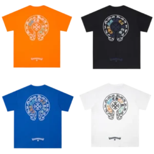 Chrome Hearts Multicolor Embroidery Logo Blue T-Shirt view 6